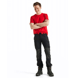 Blaklader 1422 4-Way Stretch Service Work Trousers Black / Red
