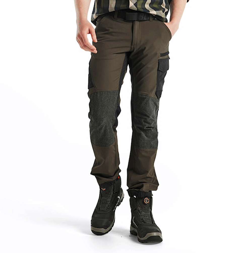 Blaklader 1422 4-Way Stretch Service Work Trousers Olive Green