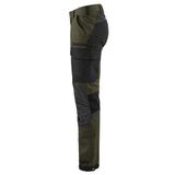 Blaklader 1422 4-Way Stretch Service Work Trousers Olive Green
