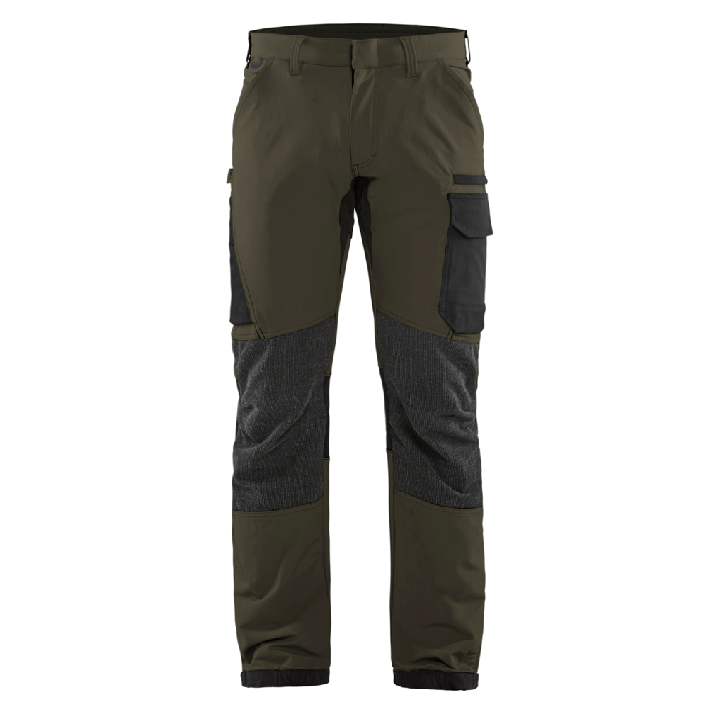 Blaklader 1422 4-Way Stretch Service Work Trousers Olive Green