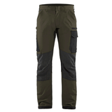 Blaklader 1422 4-Way Stretch Service Work Trousers Olive Green
