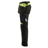 Blaklader 1555 Holster Pocket Craftsmen Work Trousers Black / Yellow