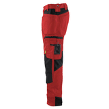Blaklader 1555 Holster Pocket Craftsmen Work Trousers Red / Black