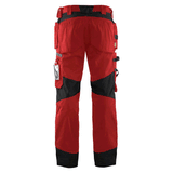 Blaklader 1555 Holster Pocket Craftsmen Work Trousers Red / Black