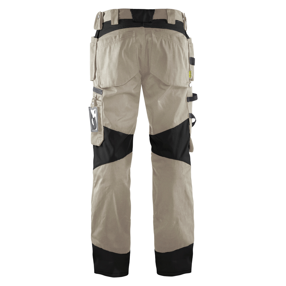 Blaklader 1555 Holster Pocket Craftsmen Work Trousers Stone / Black