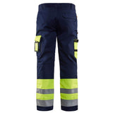 Blaklader 1584 Hi-Vis Professional Drivers Work Trousers Blue / Yellow