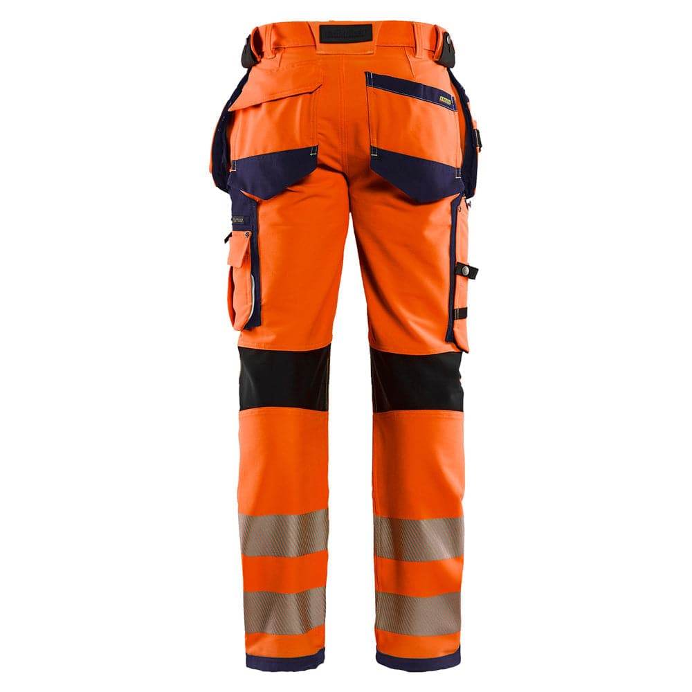 Blaklader 1997 Hi-Vis 4-Way Stretch Holster Pocket Kneepad Work Trousers 36" Waist Short Leg D96