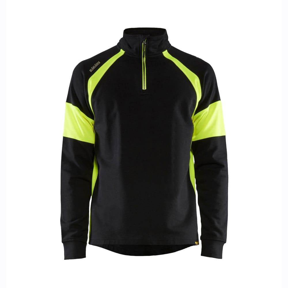 Blaklader 3550 1/4 Zip Sweatshirt with Hi-Vis Panels