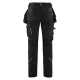 Blaklader 7198 Women's 4-Way Stretch Holster Pocket Work Trousers Black UK 12, Regular Leg