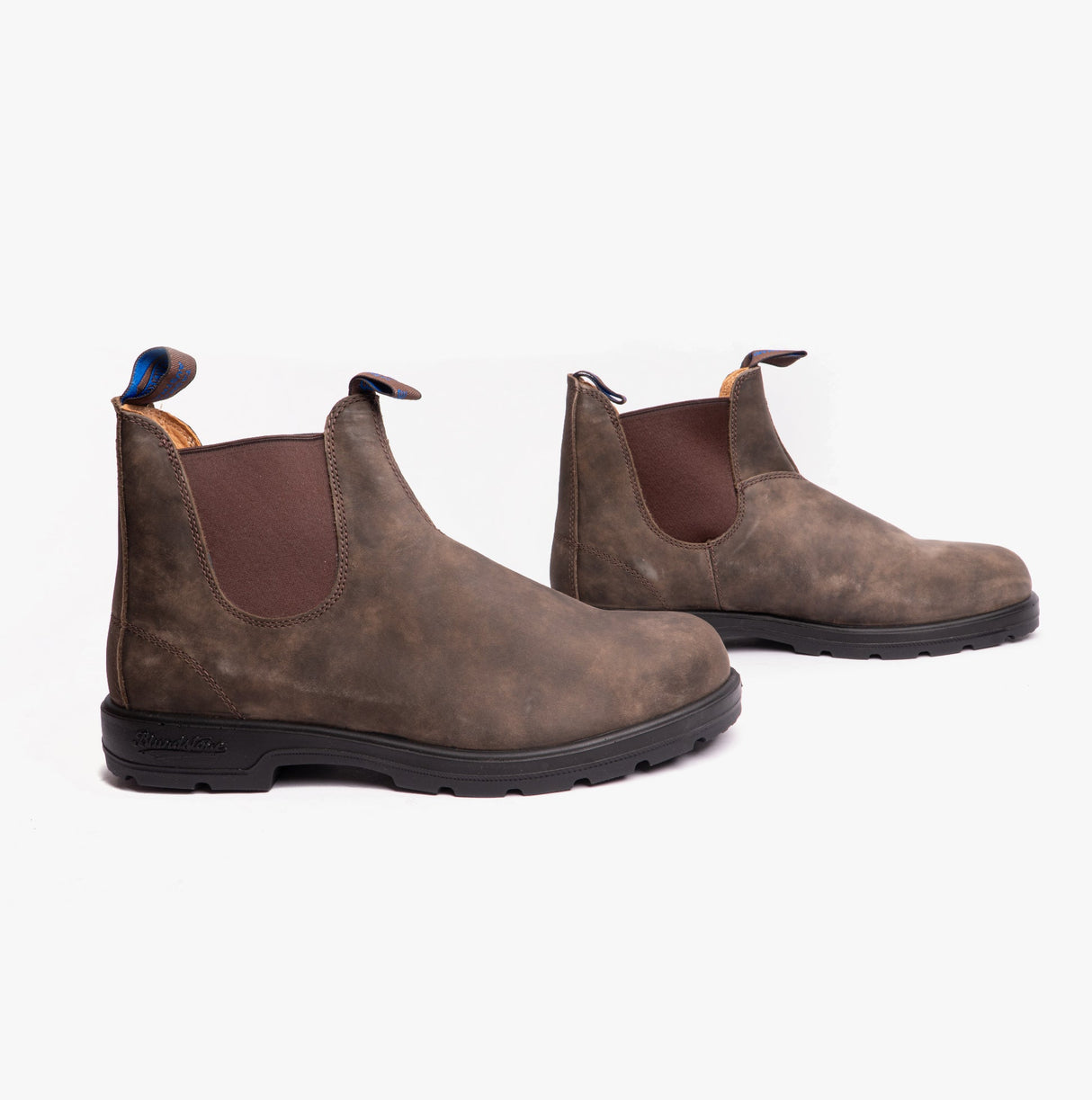 Blundstone 584 Mens Premium Nubuck Waterproof Chelsea Boots Rustic Brown