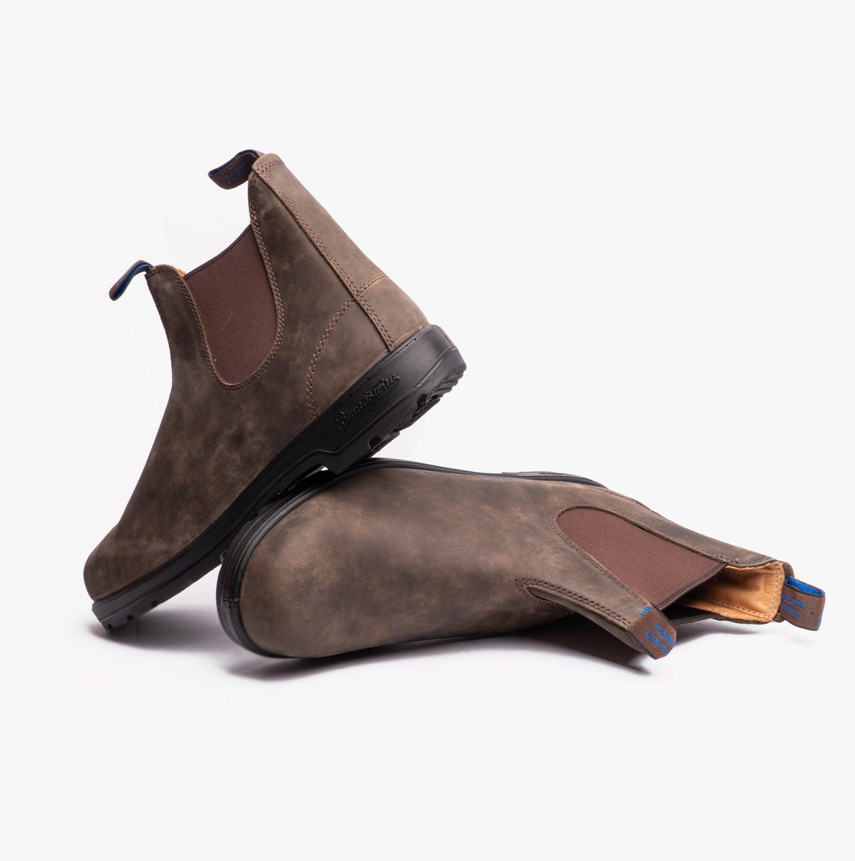 Blundstone 584 Mens Premium Nubuck Waterproof Chelsea Boots Rustic Brown