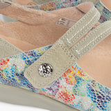 Boulevard L388F Womens Leather Mary Jane Shoes Grey