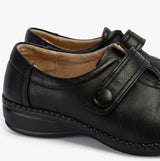 Boulevard ETHEL Womens Extra Wide (3E) Fit Shoes Black