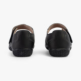 Boulevard DIANA Womens Leather Touch Fasten EEE Wide Mary Jane Shoes Black