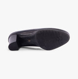 Boulevard L531A Womens Heeled Court Shoes Black