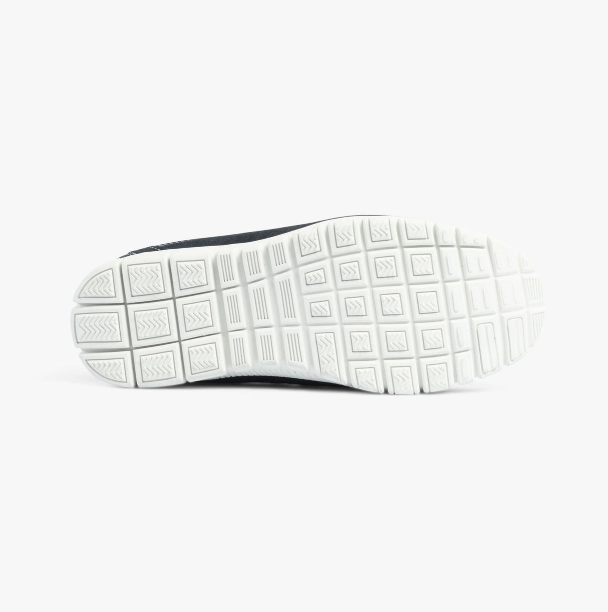 Boulevard JAYNE Womens Suede Wide Fit Casual Shoes Navy