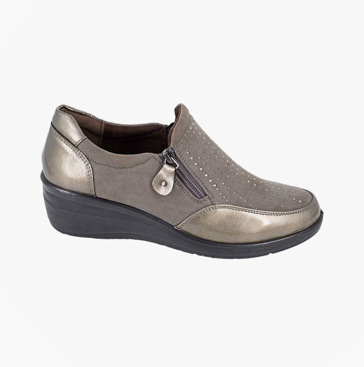 Boulevard L628F Ladies Shoes Pewter