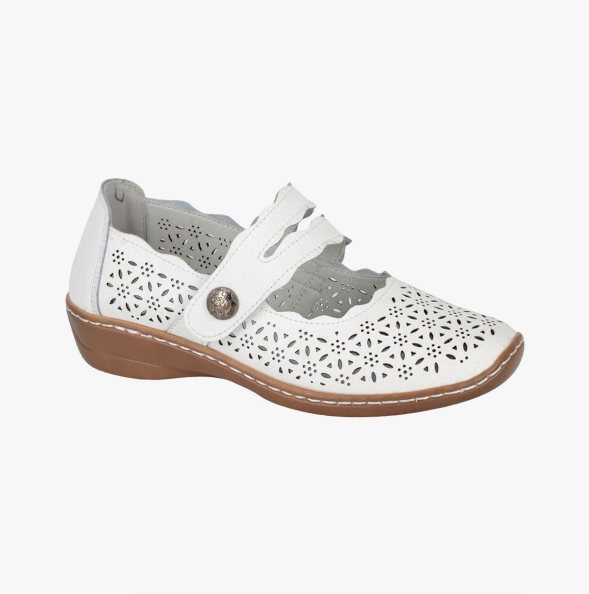 Boulevard L641G Ladies Shoes White