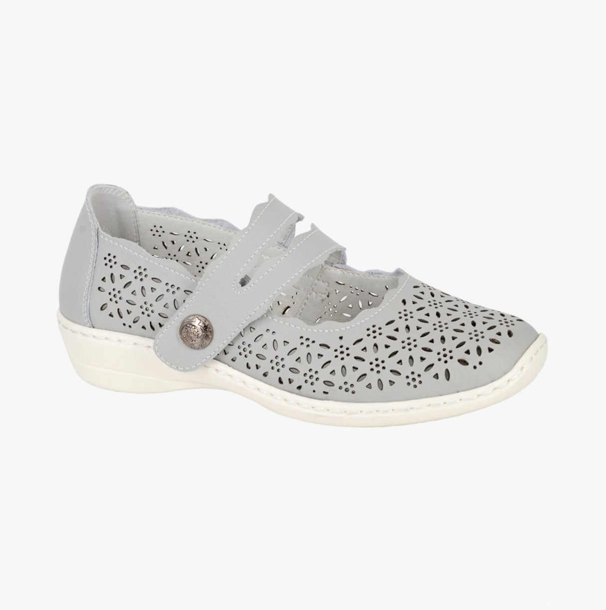 Boulevard L641LF Ladies Shoes Light Grey