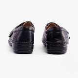 Boulevard IVY Womens Extra Wide (3E) Fit Touch Fasten Shoes Black