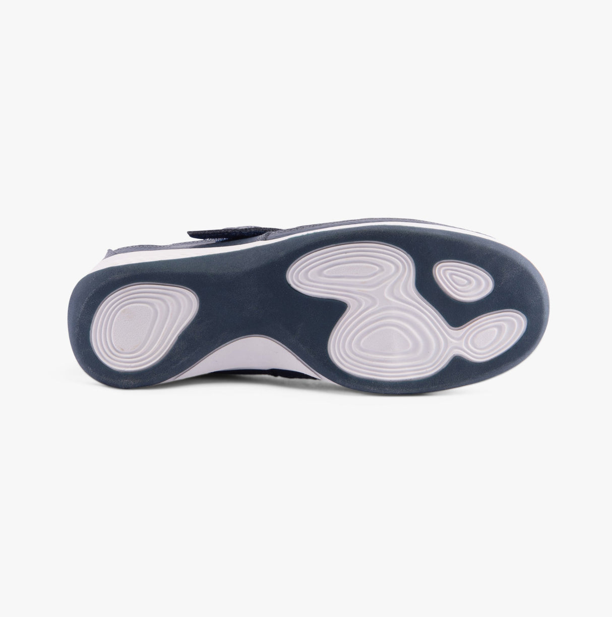 Boulevard DORRIT Womens Action Leather Wide Fit Shoes Navy