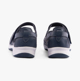 Boulevard DORRIT Womens Action Leather Wide Fit Shoes Navy