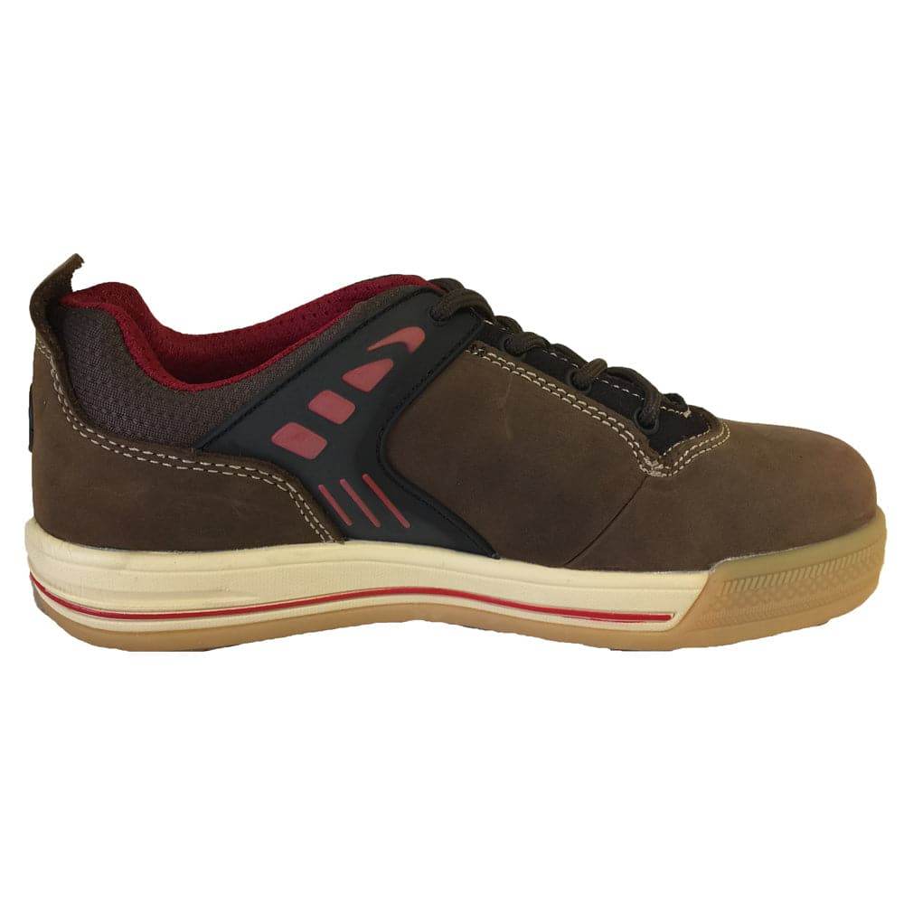Buckler Largo Bay Safety Work Trainer Shoes Brown (Sizes 6-13) Men's