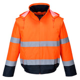 Portwest Hi-Vis 2-in-1 Contrast Essential Lite Bomber Jacket
