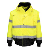 Portwest Hi-Vis 3-in-1 Contrast Bomber Jacket