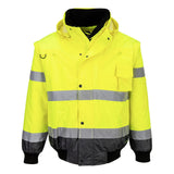 Portwest Hi-Vis 3-in-1 Contrast Bomber Jacket