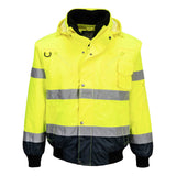 Portwest Hi-Vis 3-in-1 Contrast Bomber Jacket