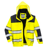Portwest Hi-Vis 3-in-1 Contrast Winter Bomber Jacket