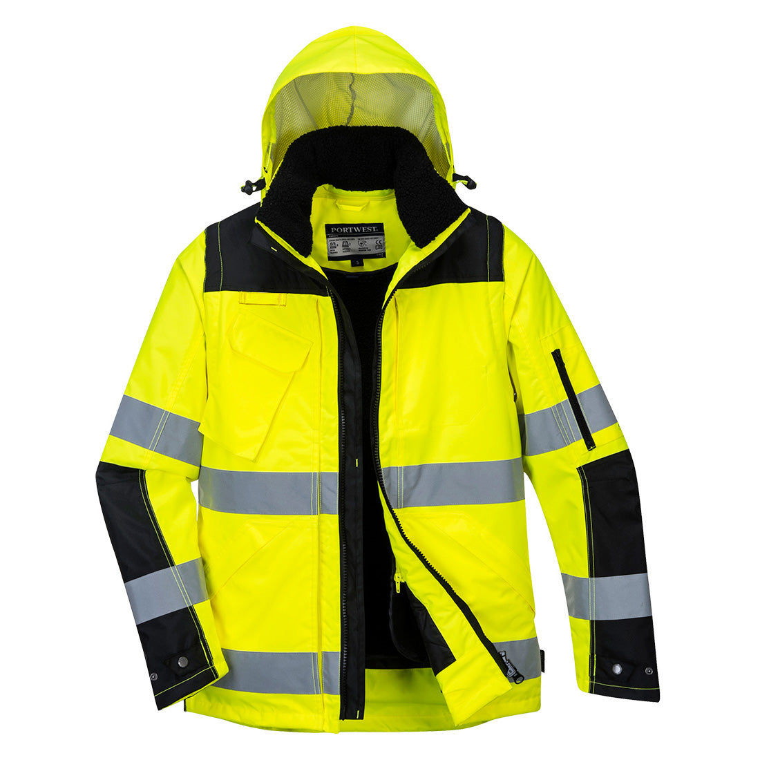 Portwest Hi-Vis 3-in-1 Contrast Winter Pro Jacket