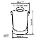 Tabard style adult bib - Large Burgundy
