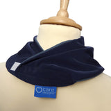 Premium Neckerchief Style Adult Dribble Bib - Waterproof & Discreet - Large - Navy