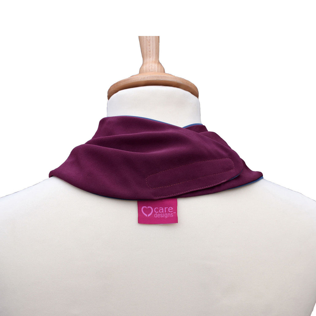 Premium Neckerchief Style Adult Dribble Bib - Waterproof & Discreet - Large - Aubergine