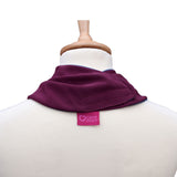 Premium Neckerchief Style Adult Dribble Bib - Waterproof & Discreet - Large - Aubergine