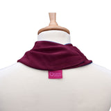 Premium Neckerchief Style Adult Dribble Bib - Waterproof & Discreet - Medium - Burgundy