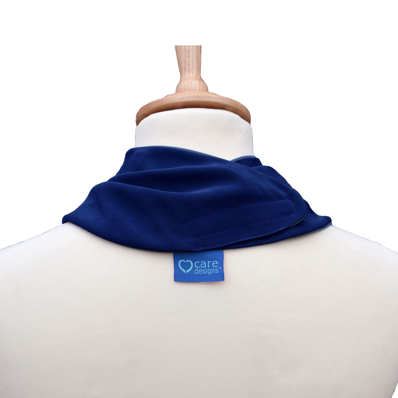 Premium Neckerchief Style Adult Dribble Bib - Waterproof & Discreet - Medium - Navy