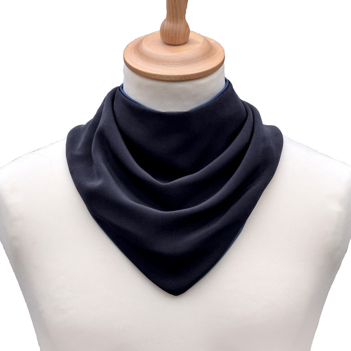 Premium Neckerchief Style Adult Dribble Bib - Waterproof & Discreet - Medium - Charcoal Black