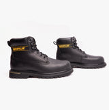 CAT HOLTON SB Mens Leather Safety Boots Black