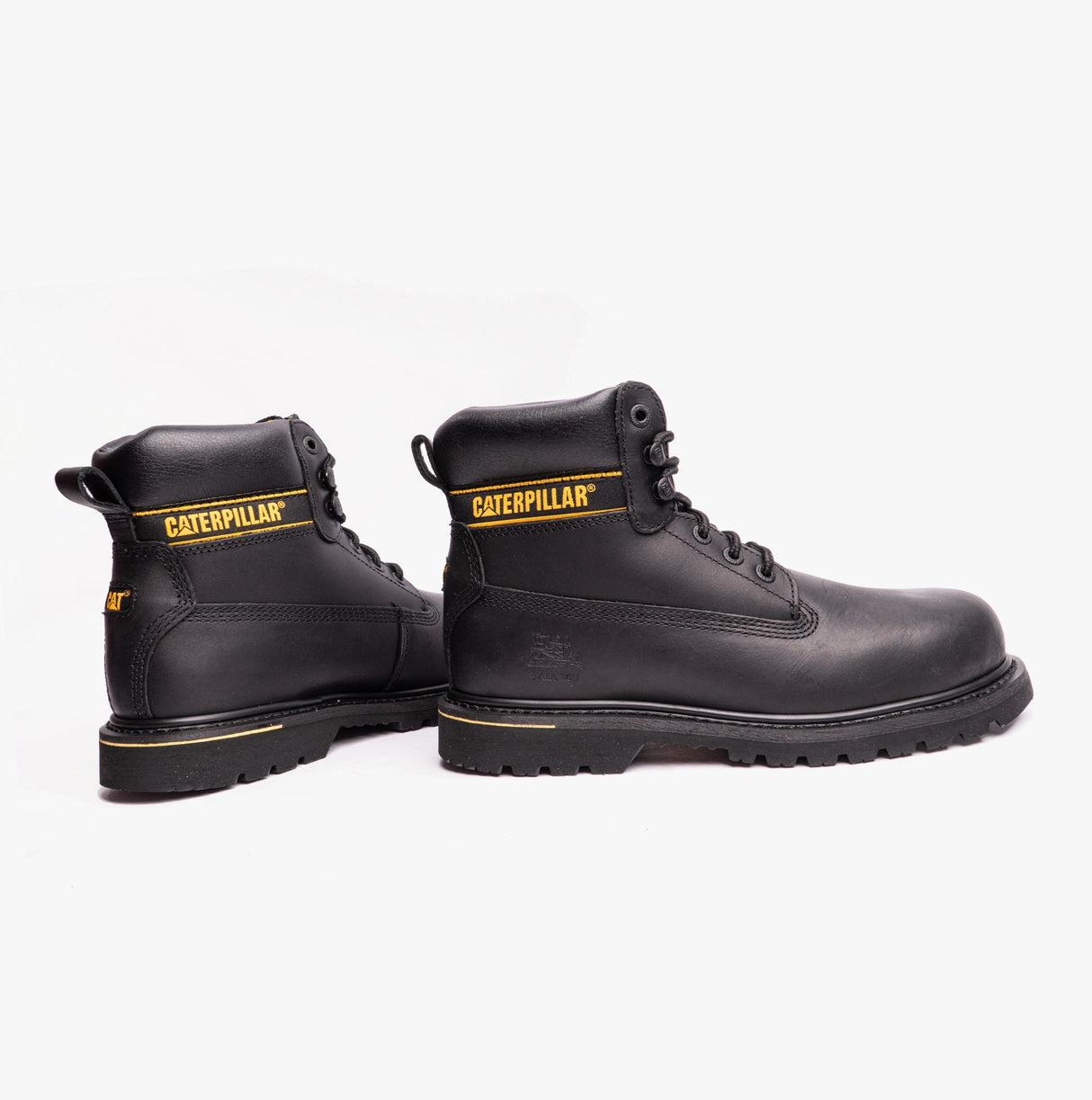 CAT HOLTON SB Mens Leather Safety Boots Black