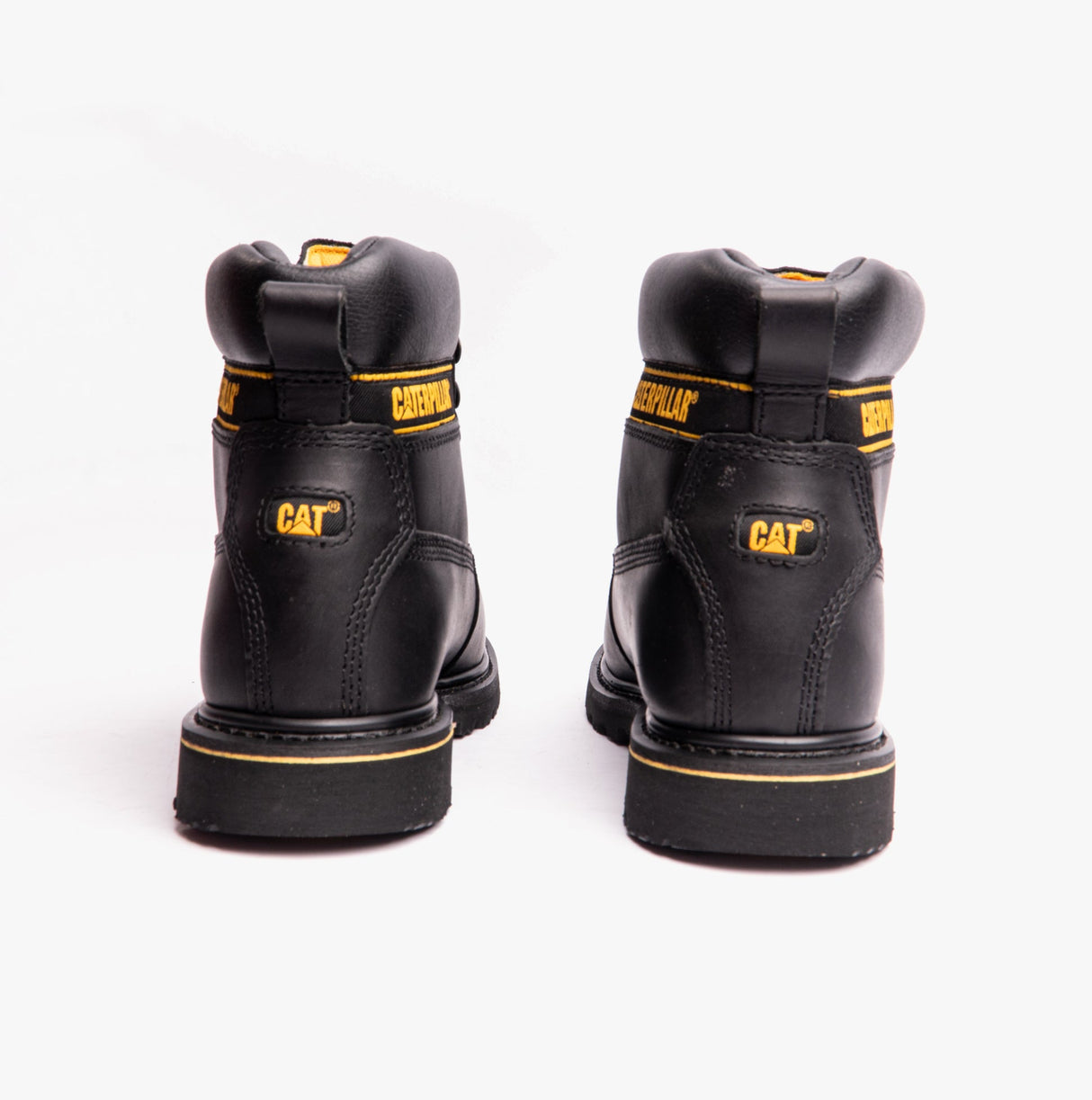 CAT HOLTON SB Mens Leather Safety Boots Black