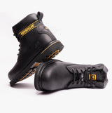 CAT HOLTON SB Mens Leather Safety Boots Black