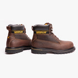 CAT HOLTON SB Mens Leather Safety Boots Brown