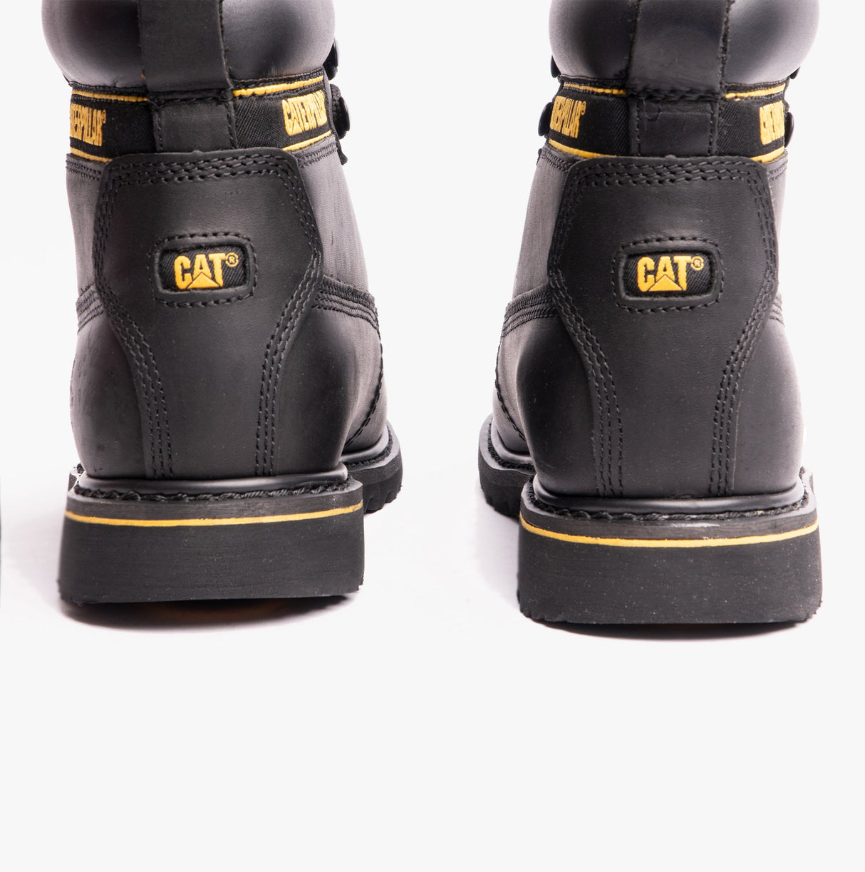 CAT HOLTON S3 Mens Leather Safety Boots Black