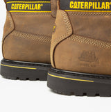 CAT HOLTON S3 Mens Leather Safety Boots Brown