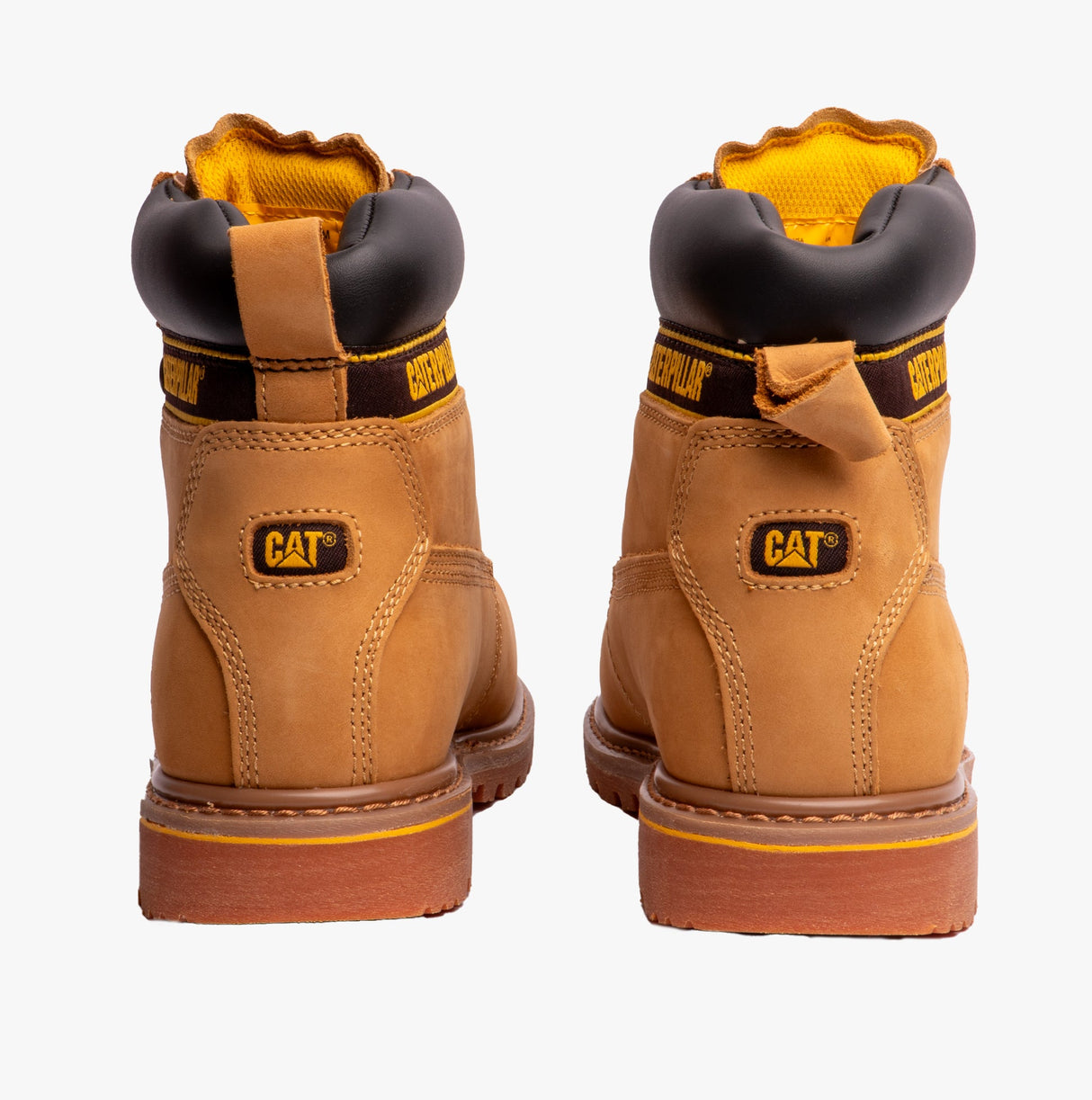 CAT HOLTON S3 Mens Leather Safety Boots Honey