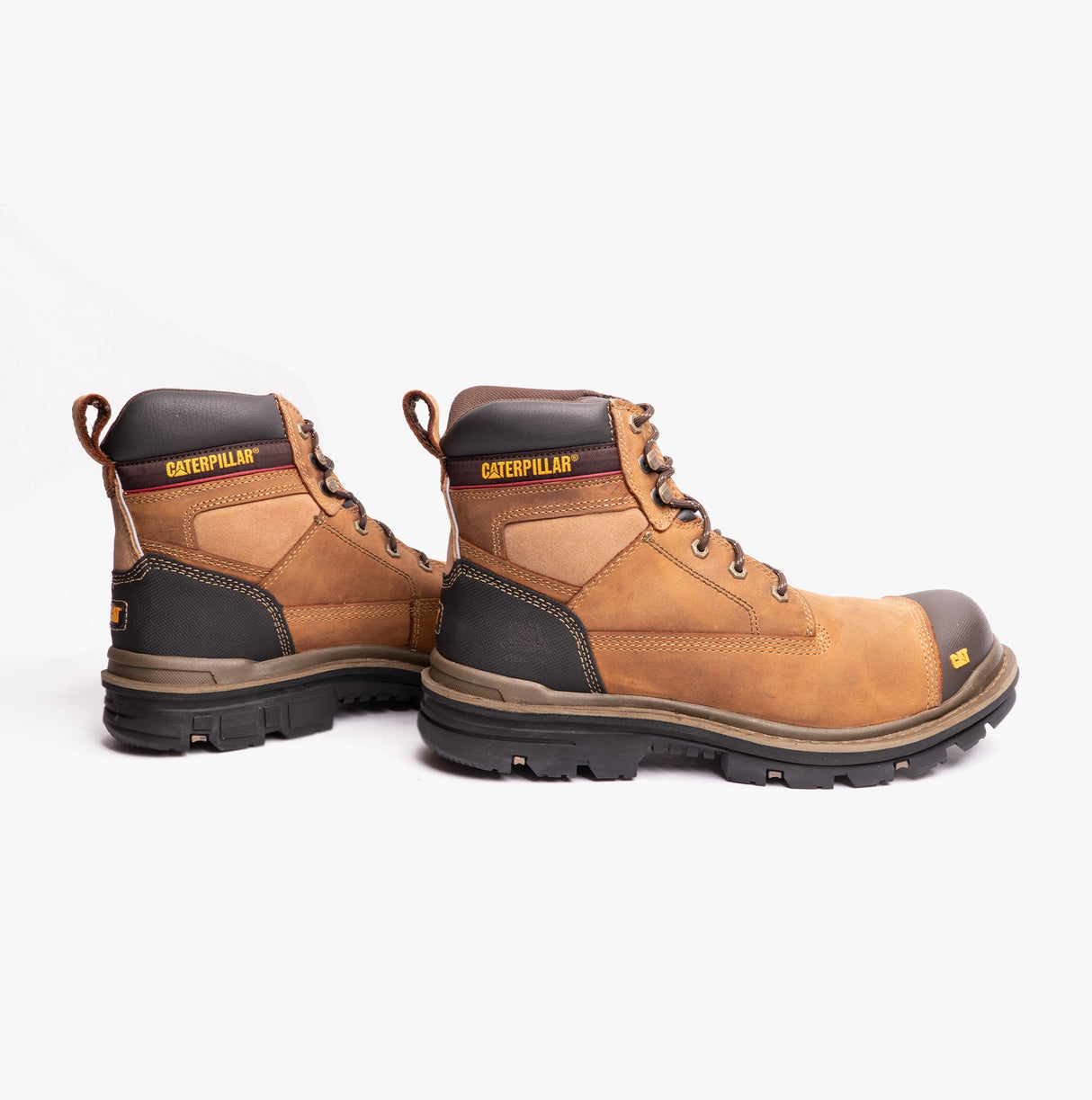 CAT GRAVEL 6" Mens Leather Safety Boots Beige