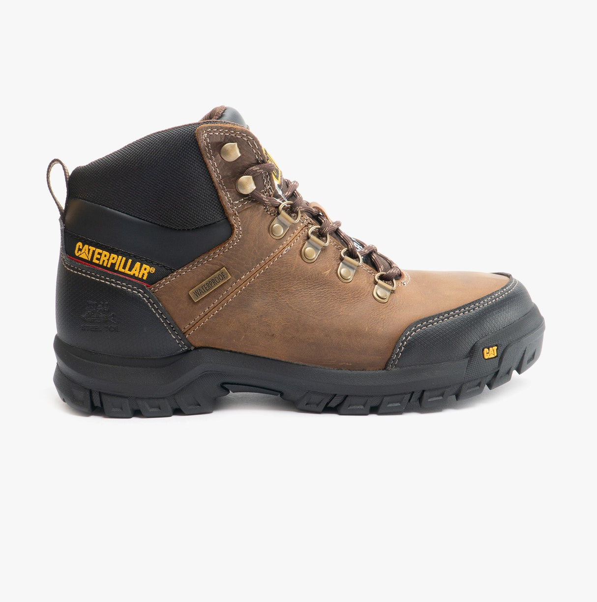 CAT FRAMEWORK Mens Safety Boots Brown